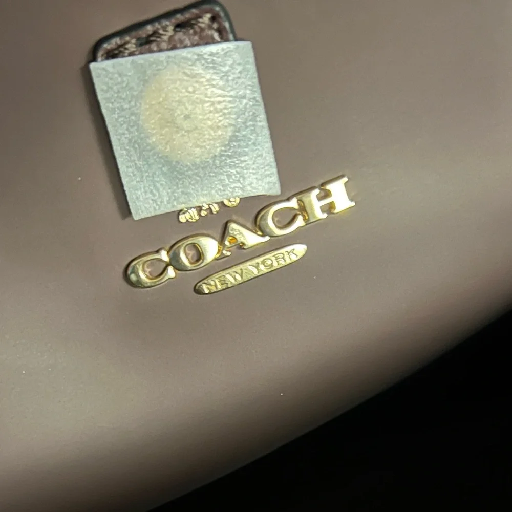 COACH tote Bag Black Leather - Picture 9 of 13